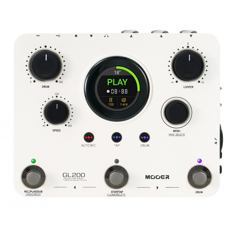 Mooer GL200 Groove Loop Series Phrase and Drum Station Looper - 1 - Strona główna - Opierając się na sukcesie popularnego urządz