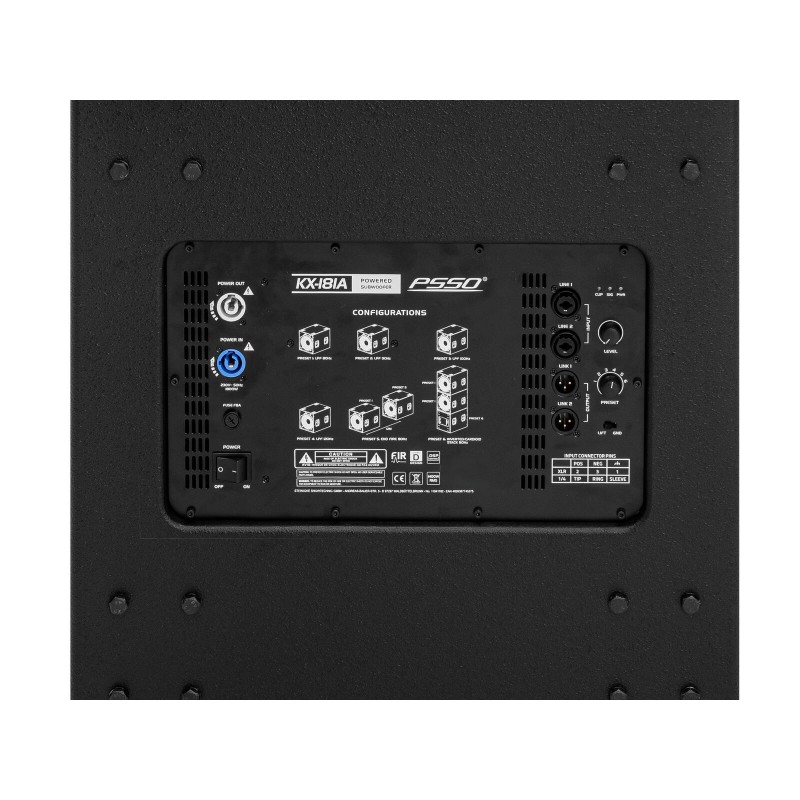 PSSO KX-181A - Subwoofer aktywny 18" z bassreflexem 1400W RMS