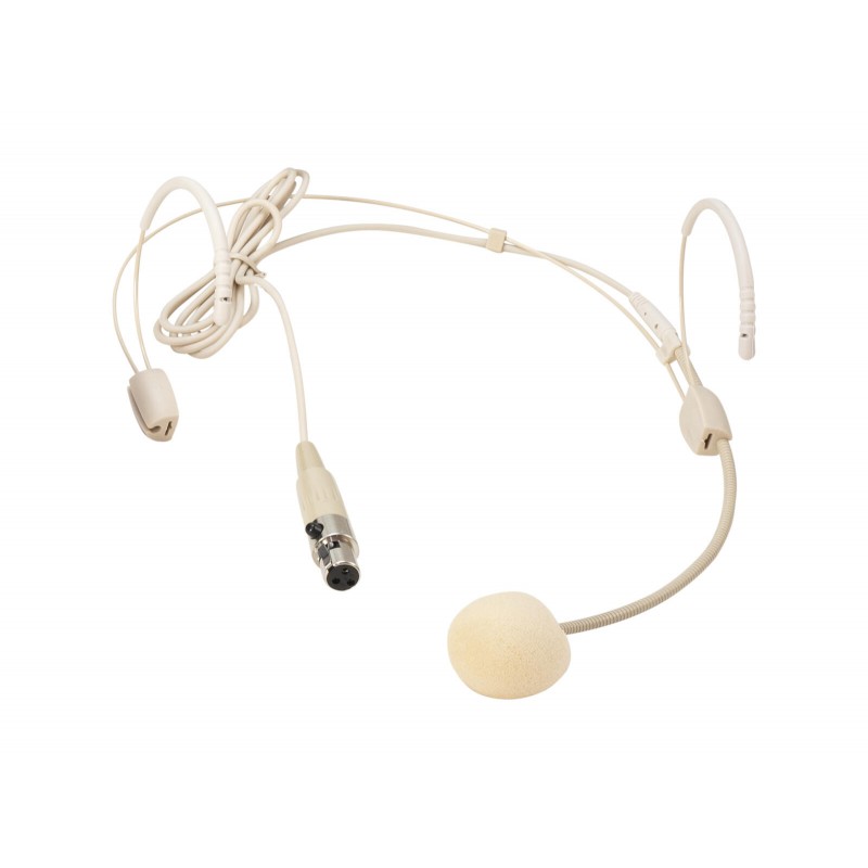 Omnitronic UHF-600 - Mikrofon nagłowny do nadajnika UHF-600 beżowy