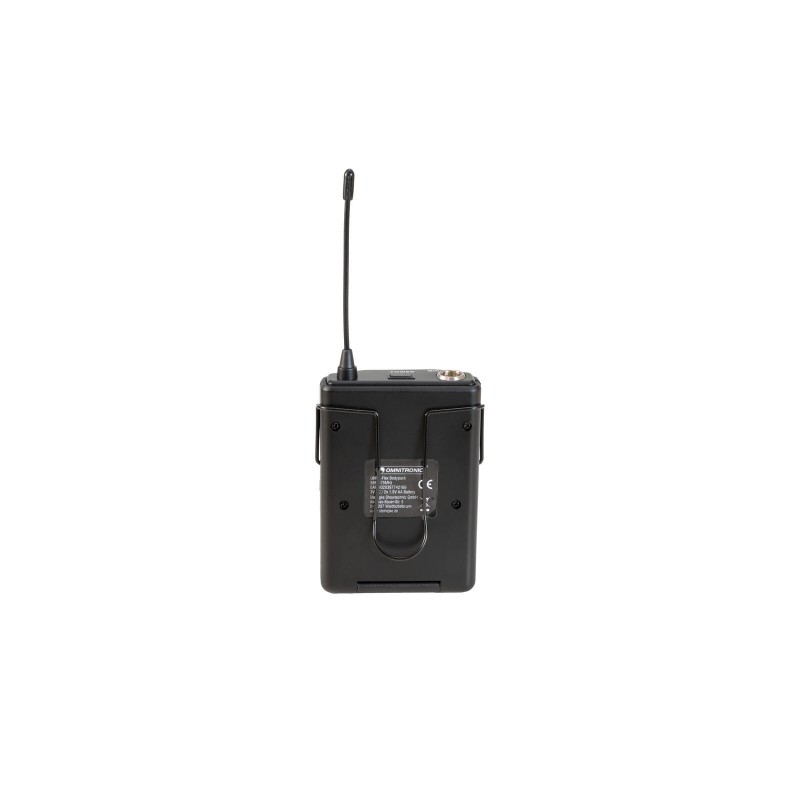 Omnitronic UHF E-FLEX - Nadajnik bodypack z mikrofonem nagłownym 559-575 MHz
