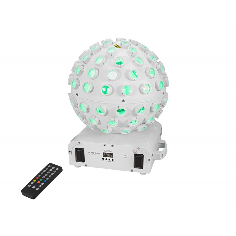 Eurolite AKKU B-40 Laser Beam Effect AIR White - Kula świetlna