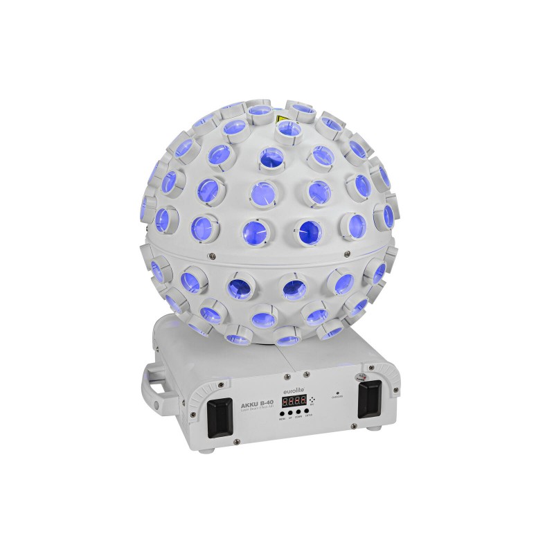Eurolite AKKU B-40 Laser Beam Effect AIR White - Kula świetlna