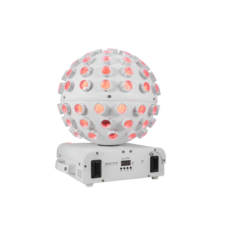 Eurolite AKKU B-40 Laser Beam Effect AIR White - Kula świetlna