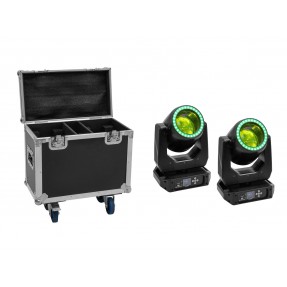 Eurolite zestaw oświetleniowy 2x LED TMH-B120 Hypno Moving-Head Beam + skrzynia transportowa