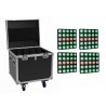 Eurolite zestaw oświetleniowy 4x LED Pixel Matrix Panel 5x5 RGB/WW + skrzynia transportowa