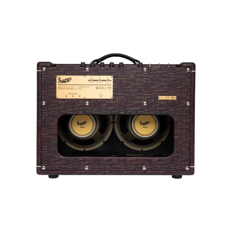 Supro Ambassador 2x10 Burgundy 1630RCBUR - Combo gitarowe