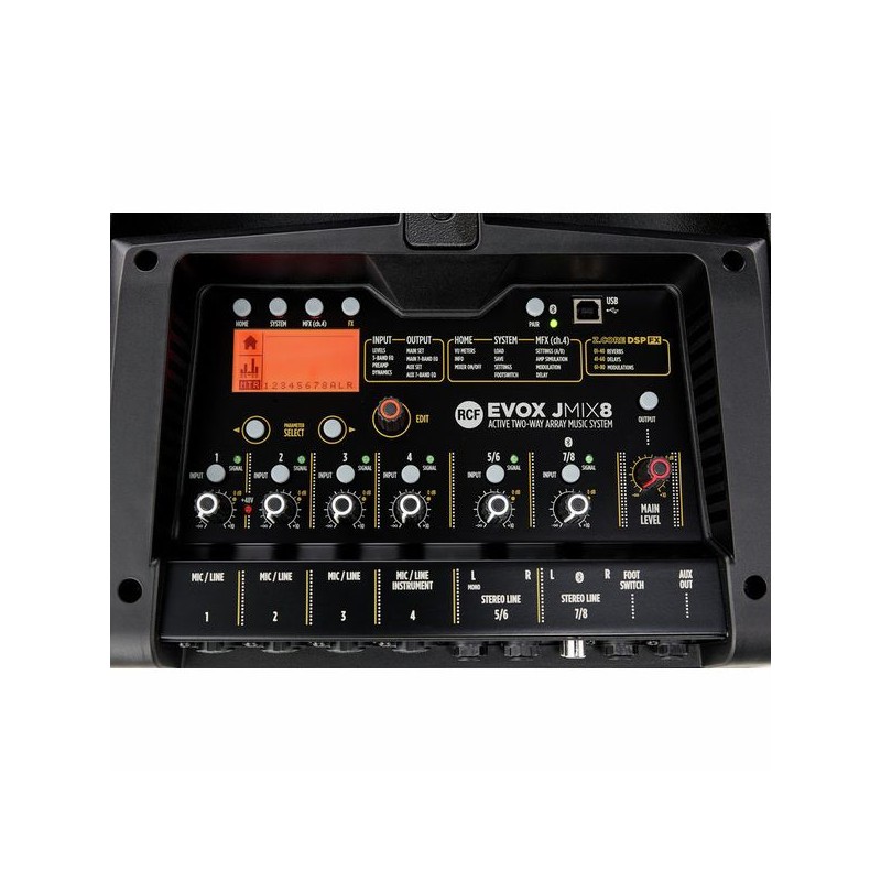 RCF EVOX Jmix 8 - Zestaw nagłośnieniowy 1400W - 4 - Systemy słupkowe - RCF EVOX JMIX8 to kompaktowy system słupkowy PA o potężny