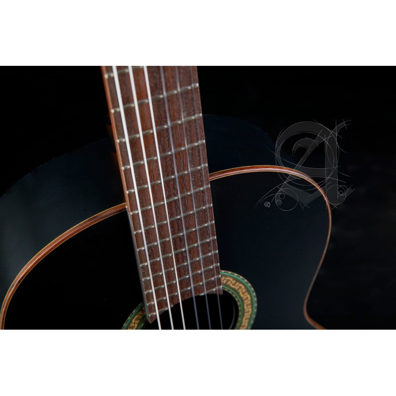 Alhambra 1C Black Satin - gitara klasyczna 4/4 z pokrowcem 10mm w zestawie - 7 - Gitary klasyczne - Alhambra 1C Black Satin  to 