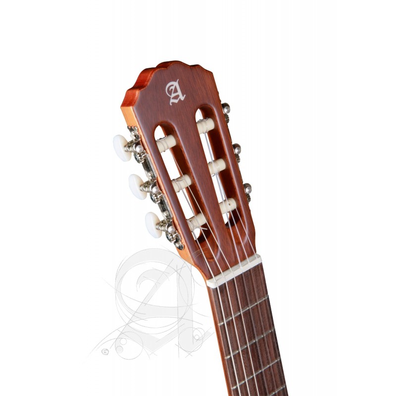 Alhambra 1C Black Satin - gitara klasyczna 4/4 z pokrowcem 10mm w zestawie - 16 - Gitary klasyczne - Alhambra 1C Black Satin  to