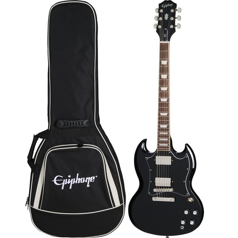 Epiphone SG Standard (Incl. Premium Gig Bag) Ebony Gitara elektryczna - 1 - Gitary elektryczne - Epiphone SG Standard Ebony Gita