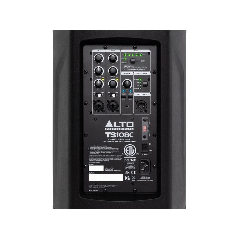 Alto Professional TS108C słupkowy system nagłośnieniowy PA - 7 - Systemy słupkowe - Alto Pro TS108C to kompaktowy słupkowy syste