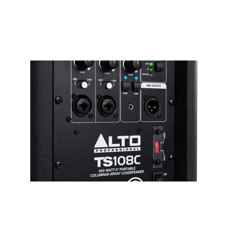 Alto Professional TS108C słupkowy system nagłośnieniowy PA - 8 - Systemy słupkowe - Alto Pro TS108C to kompaktowy słupkowy syste