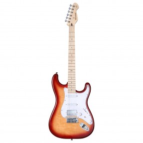 Mooer MSC30 Pro Sunset Red - Gitara elektryczna
