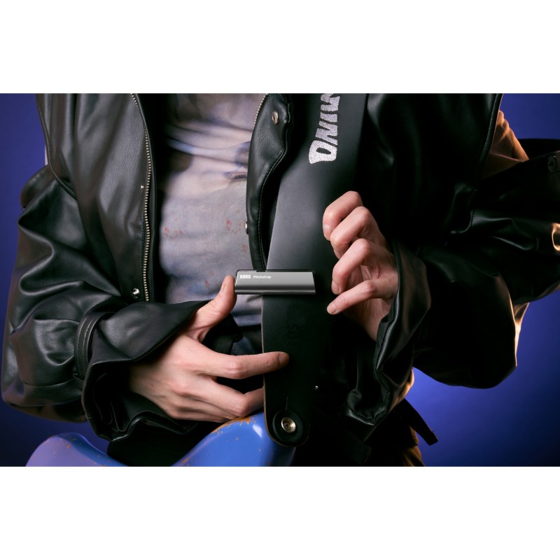 Korg PitchStrap Silver - Tuner na pasek gitarowy