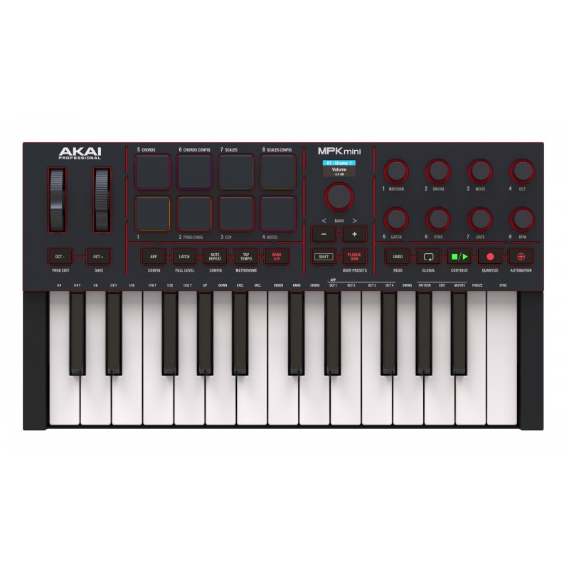 Akai MPK Mini 4 Black – Mini klawiatura sterująca