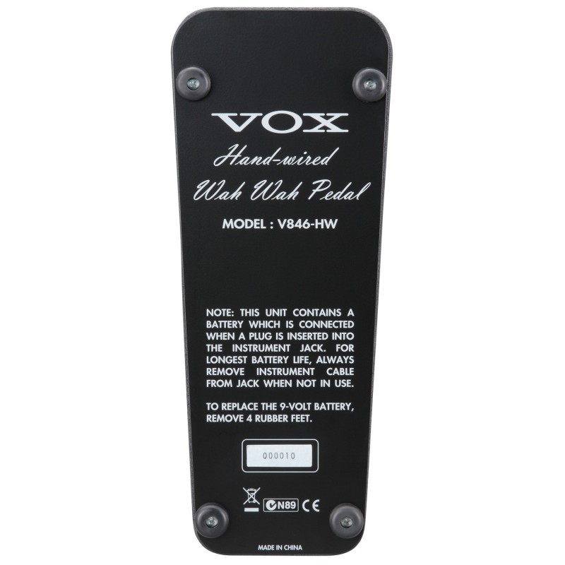 VOX V846 Hand Wired Wah-Wah - Pedał efektowy do gitar