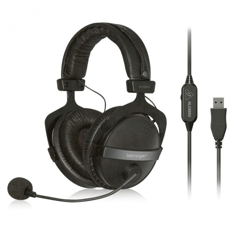 Behringer HLC 660U - słuchawki USB z mikrofonem