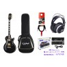 Gitara elektryczna Epiphone Les Paul Custom EB w zestawie z pokrowcem słuchawkami interfejsem i kablem - 1 - Zestawy gitarowe - 