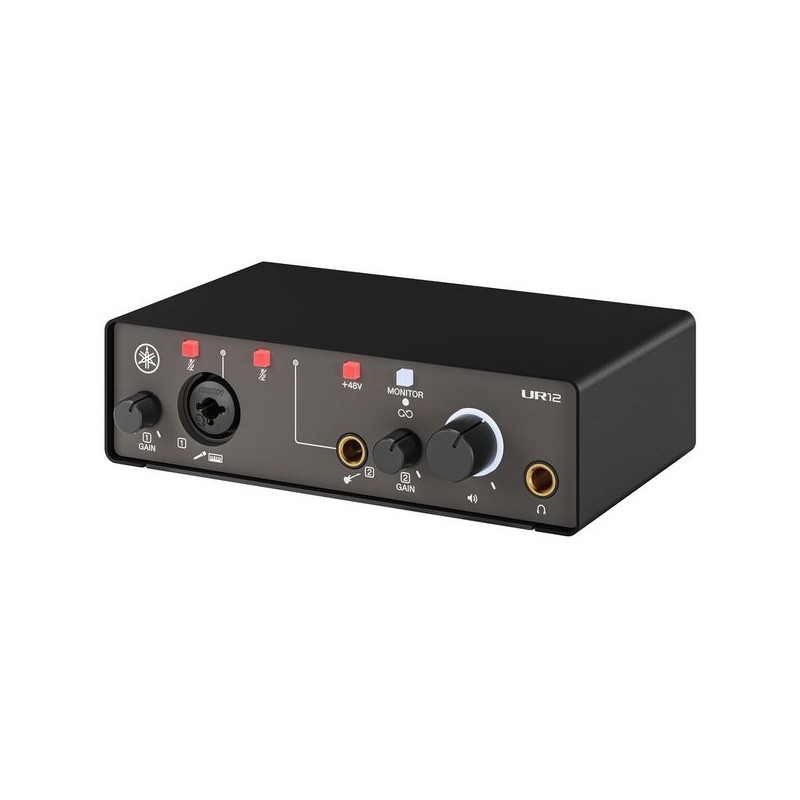 Yamaha UR12 MK3 Black Interfejs audio - 2 - Interfejsy audio - UR12 MK3 firmy Yamaha to lekki i poręczny interfejs Audio/USB prz