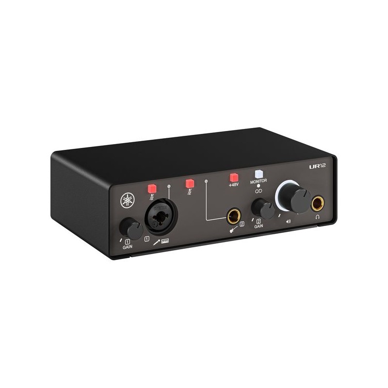 Yamaha UR12 MK3 Black Interfejs audio - 3 - Interfejsy audio - UR12 MK3 firmy Yamaha to lekki i poręczny interfejs Audio/USB prz
