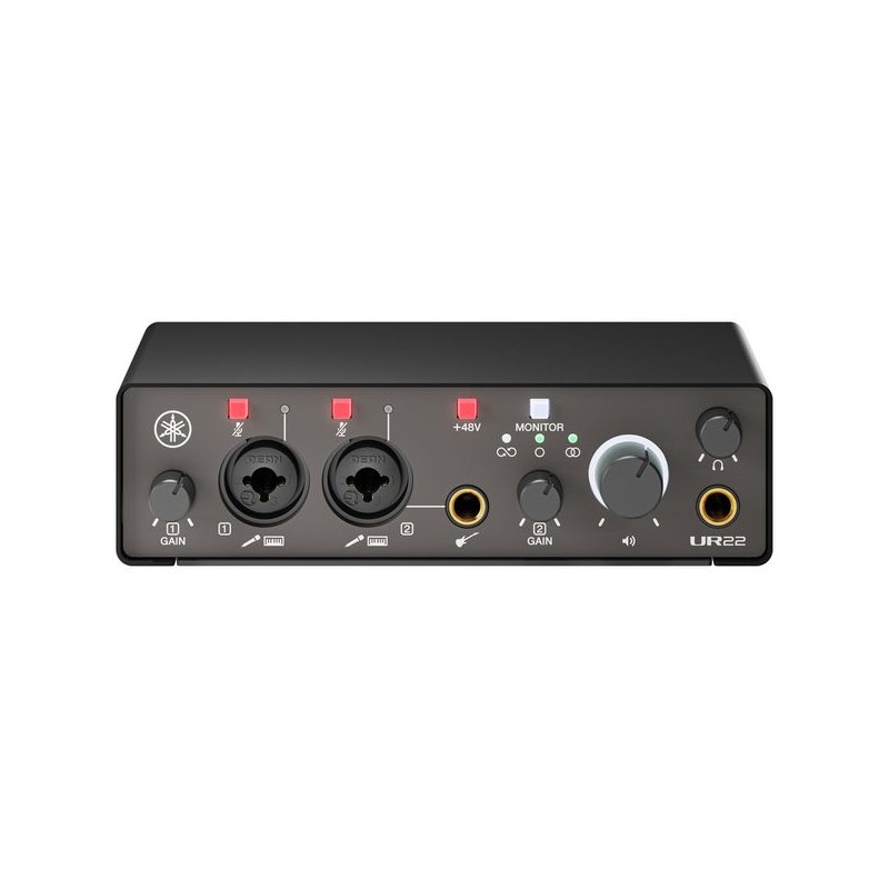 Yamaha UR22 MK3 Black Interfejs audio - 1 - Interfejsy audio - Interfejs audio USB typu C z obsługą 24 bitów/192 kHz; Zakres dyn