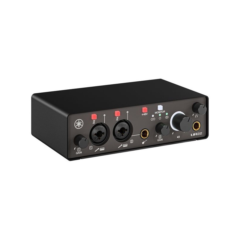 Yamaha UR22 MK3 Black Interfejs audio - 2 - Interfejsy audio - Interfejs audio USB typu C z obsługą 24 bitów/192 kHz; Zakres dyn