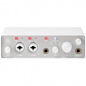 Yamaha UR22 MK3 White Interfejs audio - 1 - Interfejsy audio - Interfejs audio Yamaha UR22 MK3 White typu C z obsługą 24 bitów/1