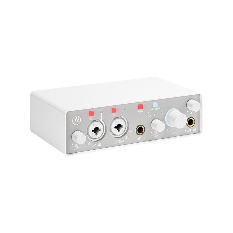 Yamaha UR22 MK3 White Interfejs audio - 2 - Interfejsy audio - Interfejs audio Yamaha UR22 MK3 White typu C z obsługą 24 bitów/1
