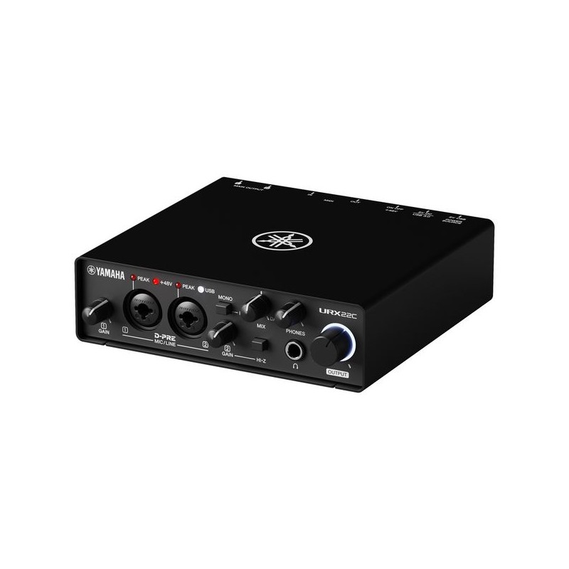 Yamaha URX22C Interfejs audio MIDI USB-C - 3 - Interfejsy audio - Interfejs audio/MIDI USB-C z 2 wejściami/2 wyjściami i obsługą