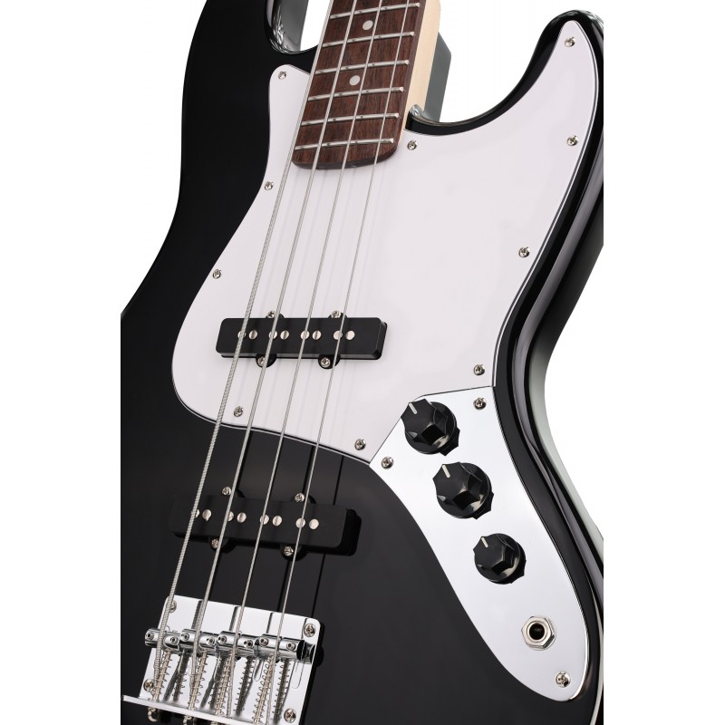 Arrow Louisiana 4 Bass Abyss Black Rosewood/White - Gitara basowa