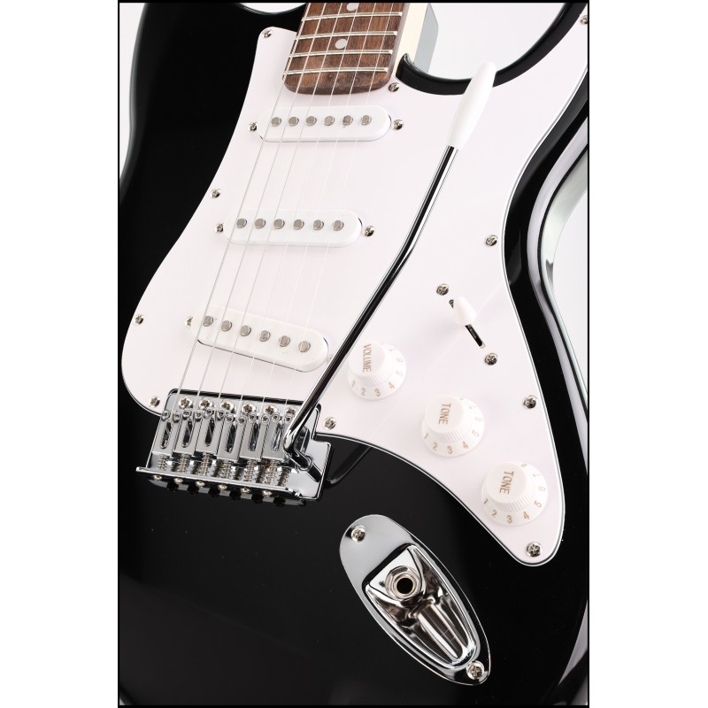 Arrow Tonecaster ST 111 Abyss Black Rosewood/White - Gitara elektryczna