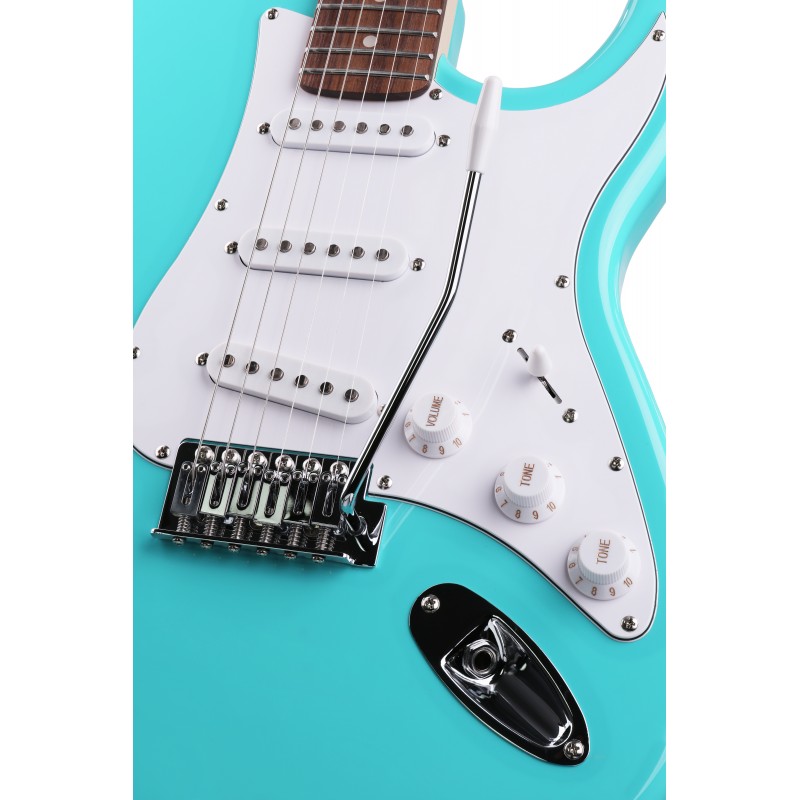 Arrow Tonecaster ST 111 Seafoam Rosewood/White - Gitara elektryczna