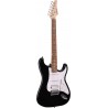 Arrow Tonecaster ST 211 Abyss Black Rosewood/White - Gitara elektryczna