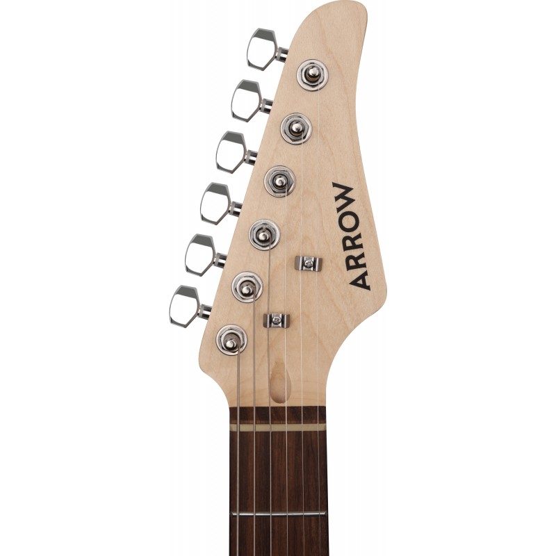 Arrow Tonecaster ST 211 Abyss Black Rosewood/White - Gitara elektryczna