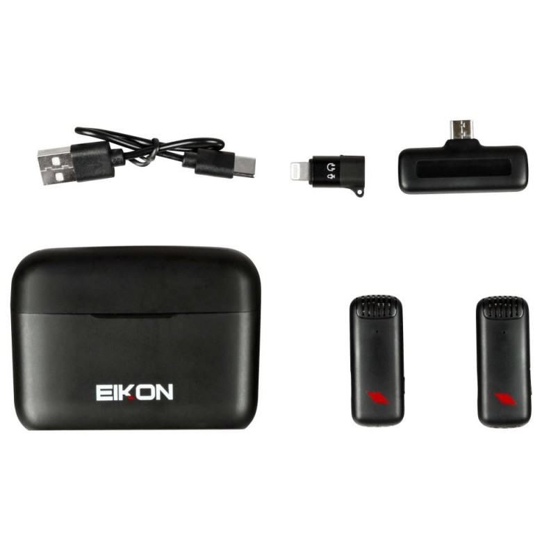 Eikon TWINSTREAM system bezprzewodowy dla twórców cyfrowych - 1 - Zestawy bezprzewodowe - System dwóch bezprzewodowych mikrofonó