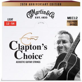 Martin MEC12LTD20 Eric Clapton 20th, Light - struny do gitary akustycznej - 1 - Struny gitarowe - Martin MEC12LTD20 Eric Clapton