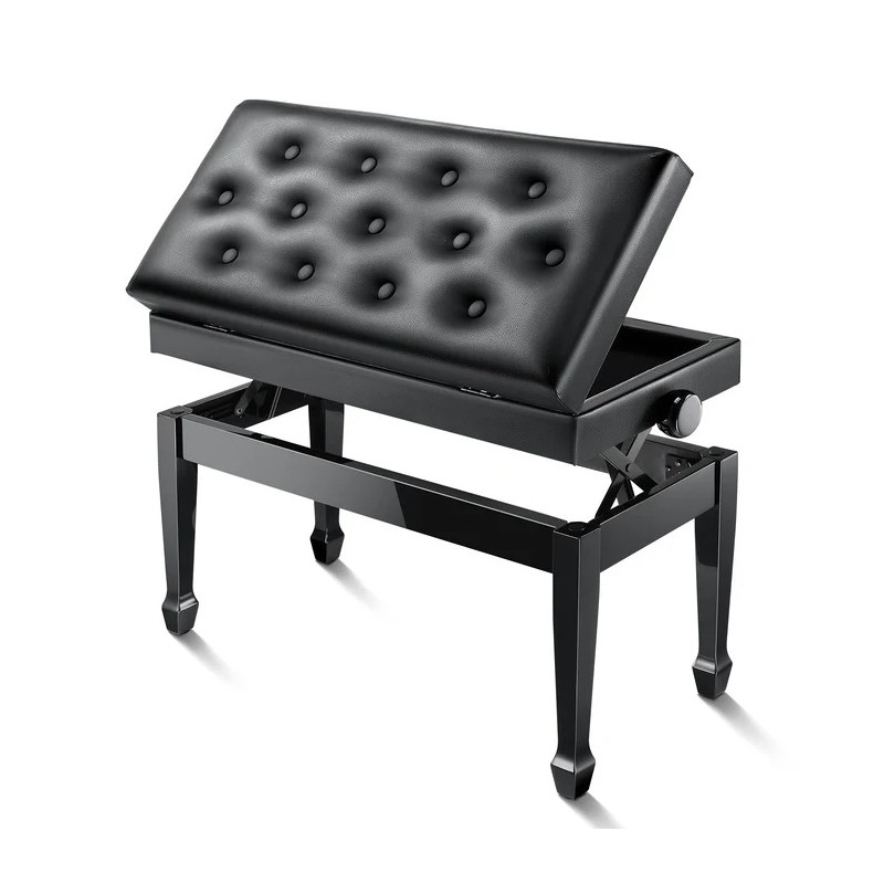 DONNER EC7164 Duet Adjustable Height Two Seater Ława do pianina na dwie osoby - 3 - Siedziska, Ławy - 