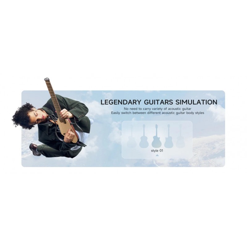 Donner HUSH-I PRO White Gitara elektroakustyczna EC6868 - 11 - Gitary e-akustyczne - 