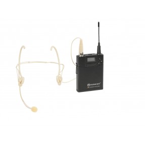 Relacart UT-222 - Nadajnik bodypack z mikrofonem nagłownym HM-600S