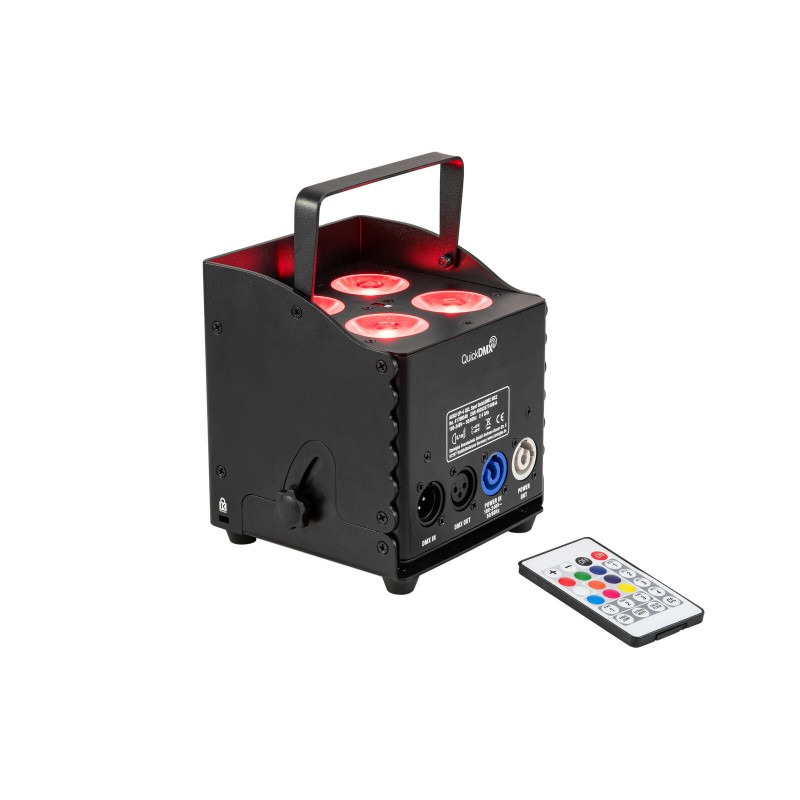 Eurolite zestwa oświetleniowy 4x AKKU UP-4 QCL Spot QuickDMX MK2 + walizka transportowa