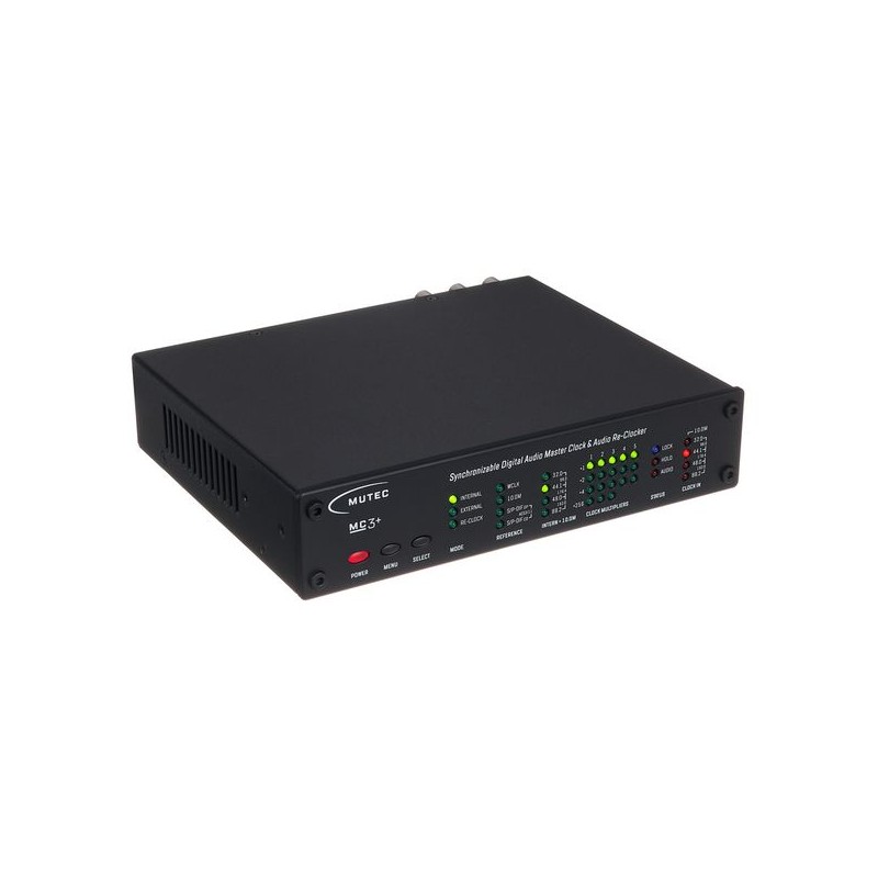 Mutec MC-3+ Smart Clock black Cyfrowy generator zegara - 2 - Zegary taktujące - Cyfrowy generator zegara głównego audio, oparty 