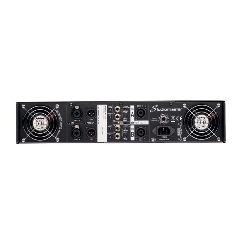 Studiomaster AX235 - Wzmacniacz mocy 2x1100W/4 Ohm 2U