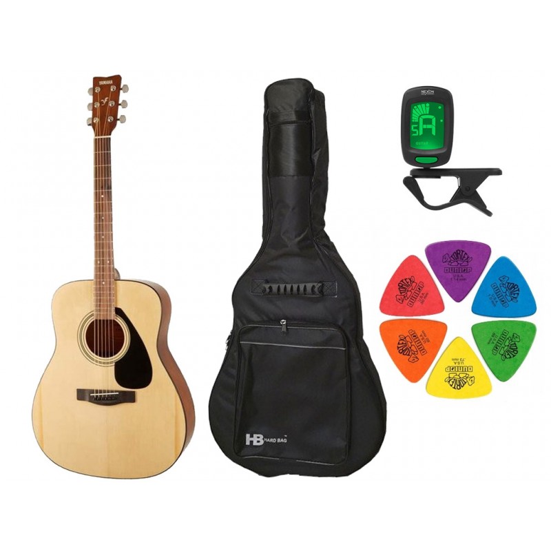 Gitara akustyczna Yamaha F310 II NAT + pokrowiec + tuner + kostki w zestawie