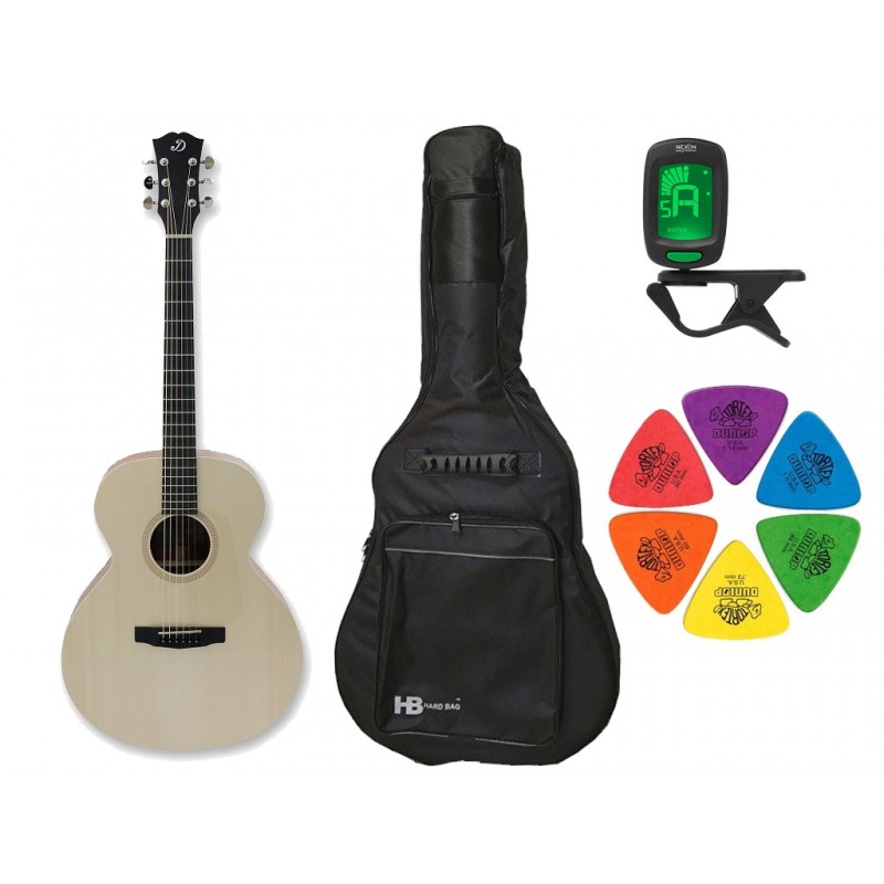 Gitara akustyczna Dowina Chianti GA-DS. + pokrowiec + tuner + kostki w zestawie