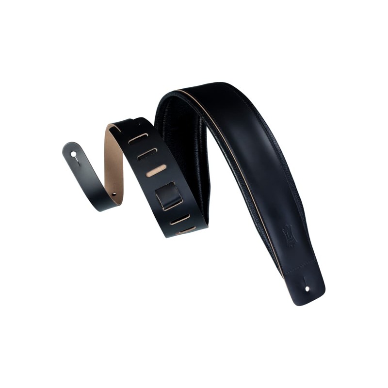 Levy's DM1PD-XL-BLK - Skórzany pasek do gitary