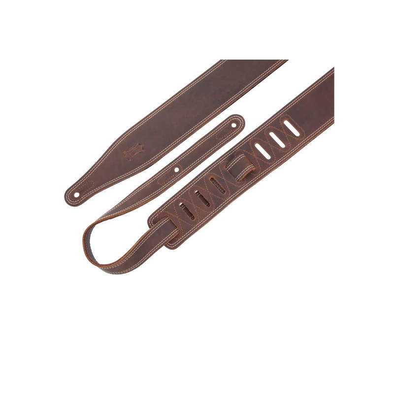 Levy's M17BDS-DBR - Skórzany pasek do gitary