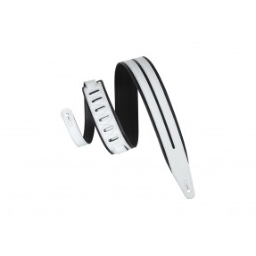 Levy's MG317DRS-BLK/WHT - Skórzany pasek do gitary