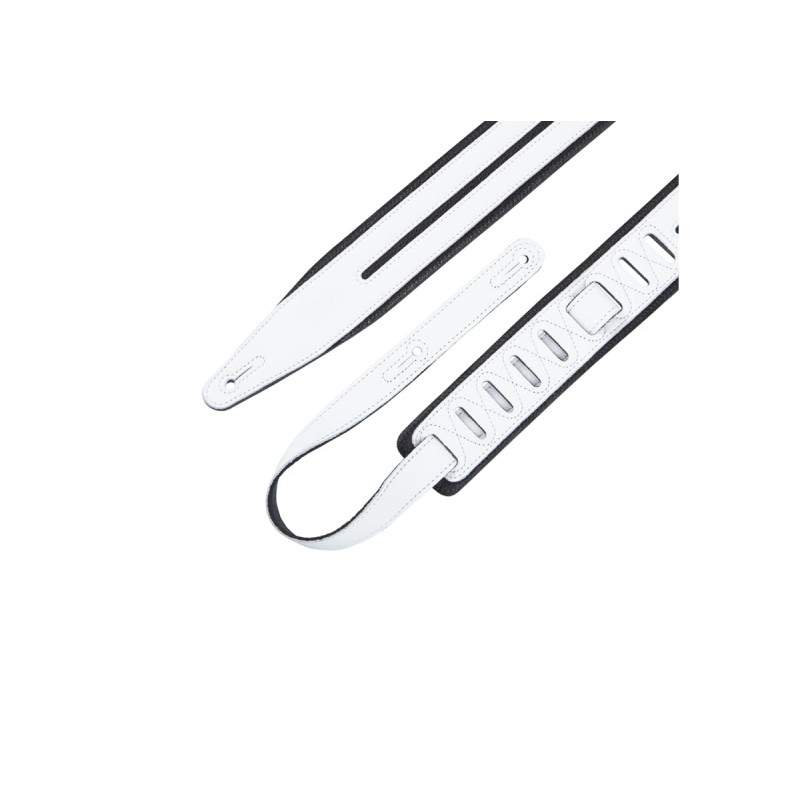 Levy's MG317DRS-BLK/WHT - Skórzany pasek do gitary