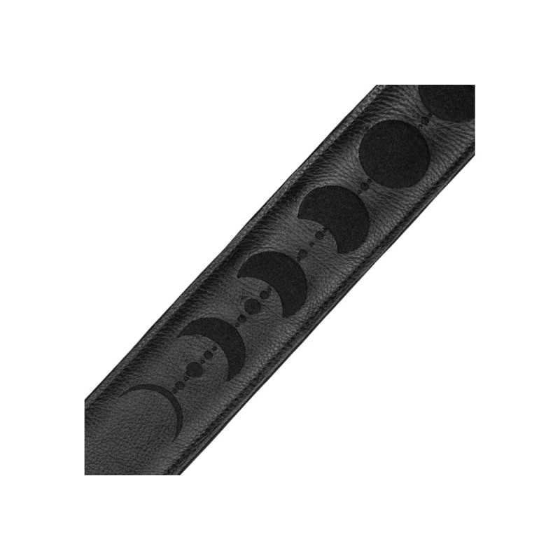 Levy's MG317MP-BLK/BLK - Skórzany pasek do gitary