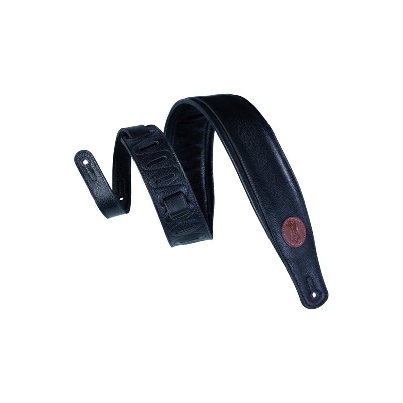 Levy's MSS2-BLK - Skórzany pasek do gitary